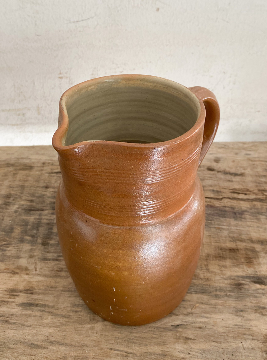 フランスアンティーク陶器リュネビィル激レアMeangeピッチャーと