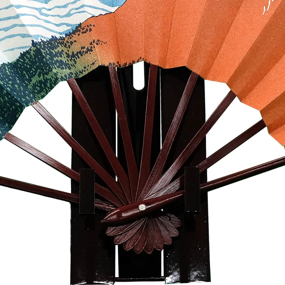 名入れ専用】浮世絵 木版画飾り扇 冨嶽三十六景 北斎 凱風快晴 赤富士