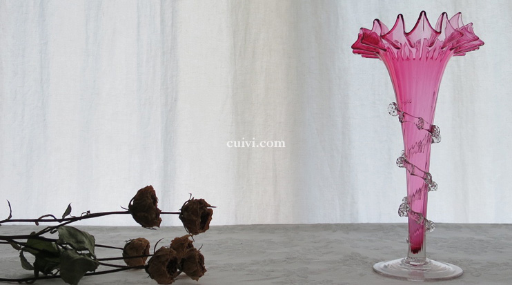 フランス1890s'ヴィクトリアン「イパーン 」クランベリー ヴァセリンSP