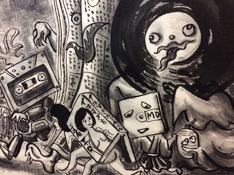 会田誠 「?鬼」絵画 版画 現代アート レア 会田誠 「?鬼」絵画 版画