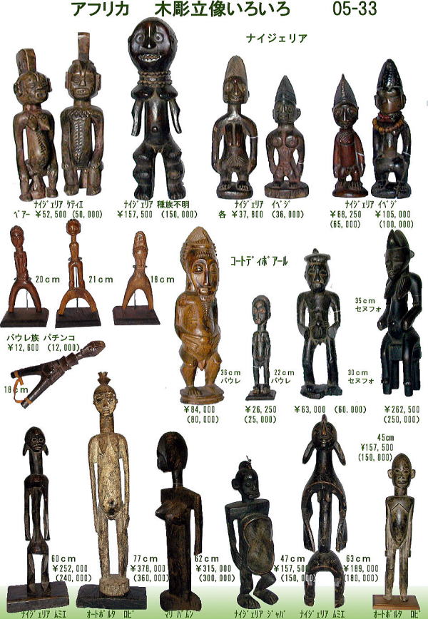 アフリカ 呪物 木彫り 木像 彫刻 ブードゥー教 アフリカ彫刻(木彫