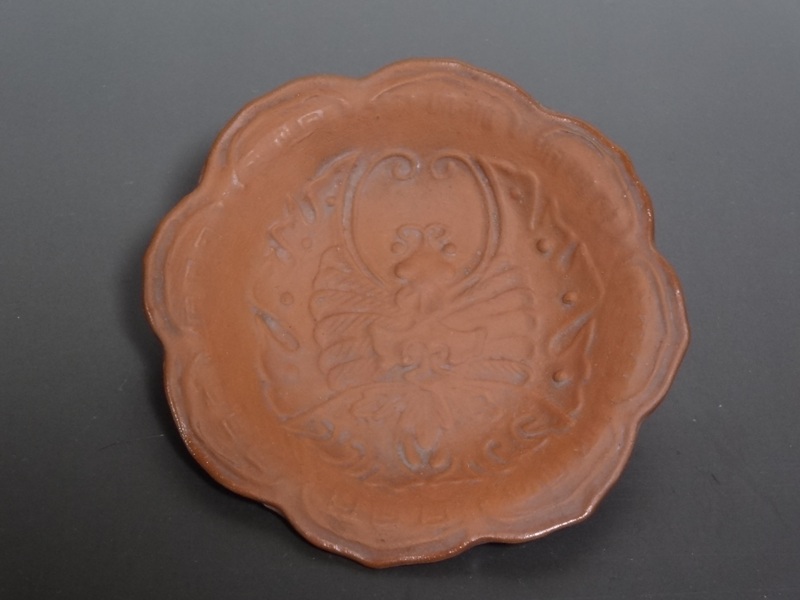 せんべい皿 鯛の図B 5枚セット 絵備前 色備前 備前焼 小皿