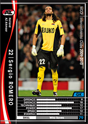 直筆サイン入り写真 セルヒオ・ロメロ マンチェスターFC SA鑑定済 直筆