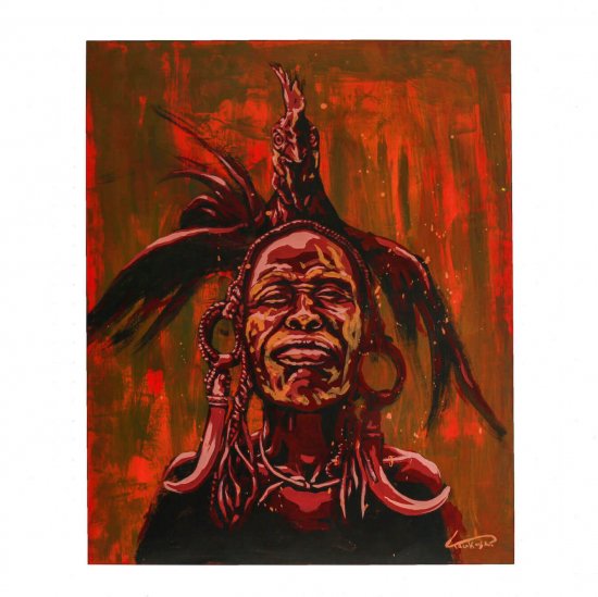 貌・赤褐黄土 -絵画| WASABI(ワサビ)アート通販