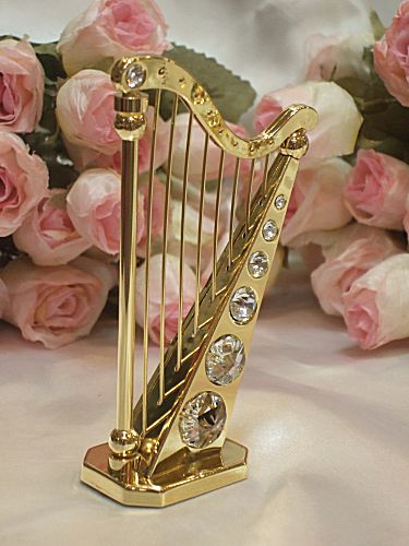 スワロフスキー クリスタル置物 ハープ スワロフスキー ハープの置物