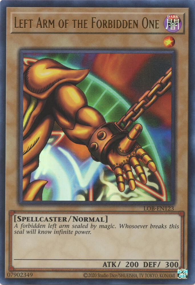 Left Arm of the Forbidden One - Legend of Blue Eyes White Dragon