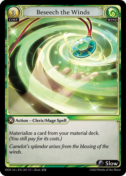 Beseech the Winds - Dawn of Ashes 1st Edition - Grand Archive TCG