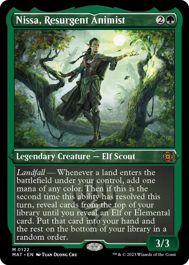 Nissa, Resurgent Animist (Foil Etched) - March of the Machine: The