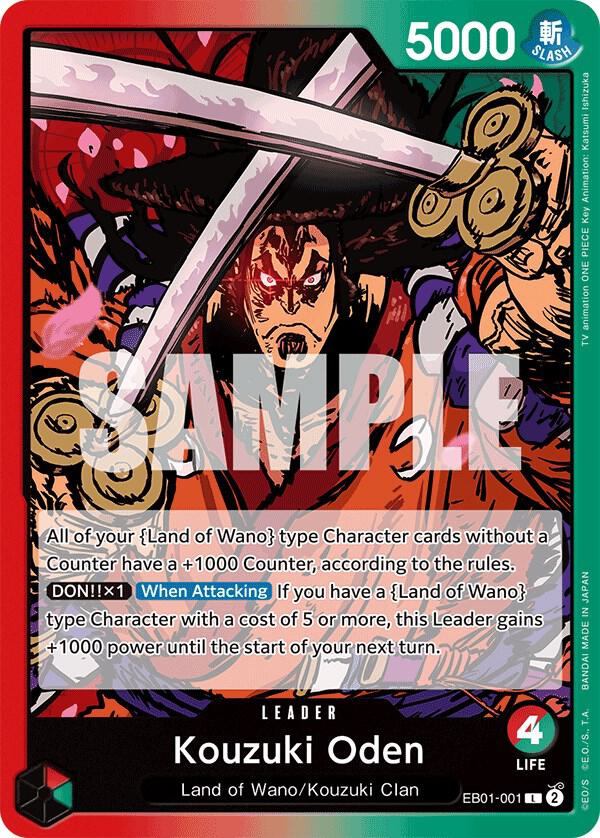 Kouzuki Oden - Extra Booster: Memorial Collection - One Piece Card