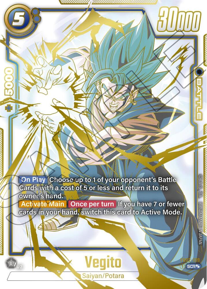 Vegito - FB02-139 (Super Alternate Art) - Blazing Aura - Dragon
