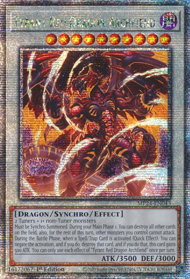 Tyrant Red Dragon Archfiend (Quarter Century Secret Rare) - 25th
