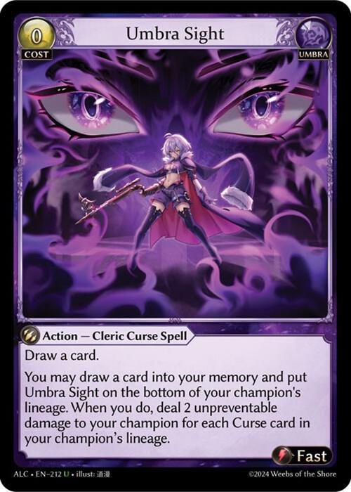 Umbra Sight - Alchemical Revolution - Grand Archive TCG