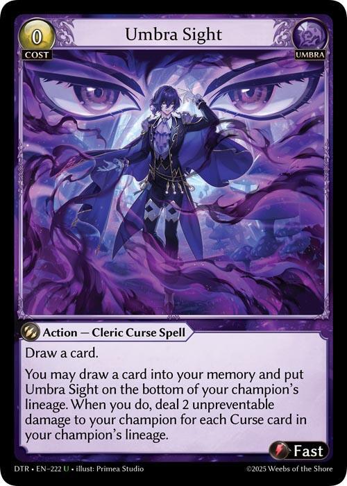 Umbra Sight - Distorted Reflections - Grand Archive TCG