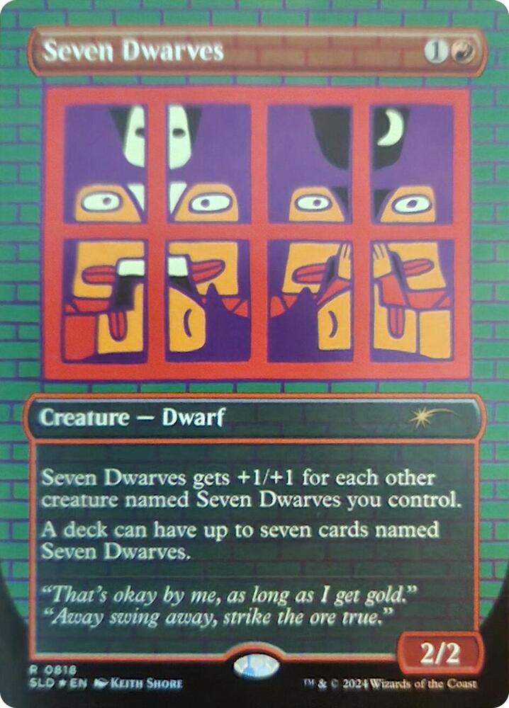 Seven Dwarves (0818) (Rainbow Foil) - Secret Lair Drop Series