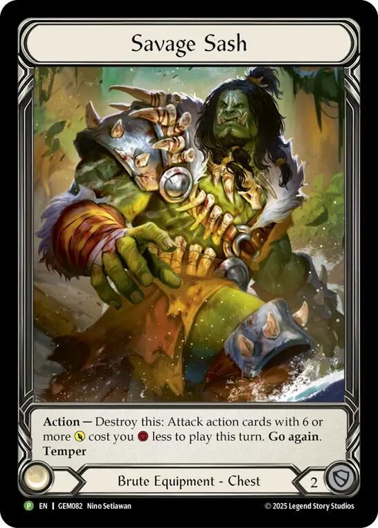Savage Sash - GEM Pack 3 - Flesh and Blood TCG - TCGplayer.com