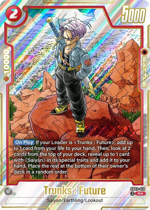 Trunks : Future - SB02-010 (Alternate Art) - Manga Booster 02