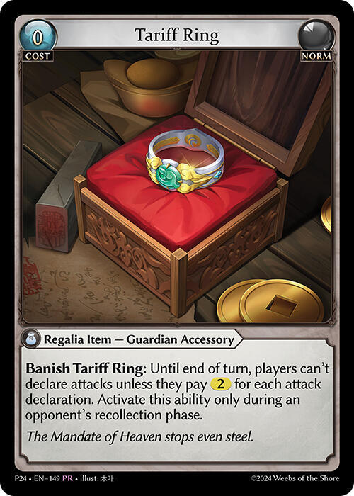 Tariff Ring - Promotional Cards - Grand Archive TCG - TCGplayer.com