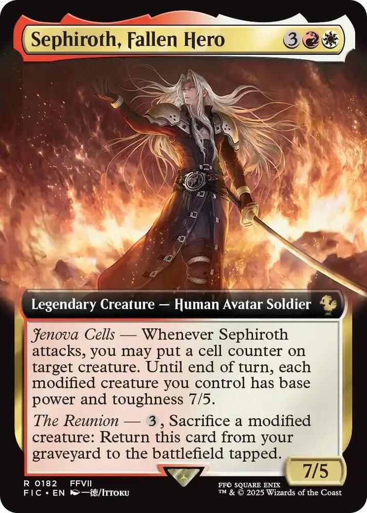 Sephiroth, Fallen Hero (Extended Art) - Commander: FINAL FANTASY