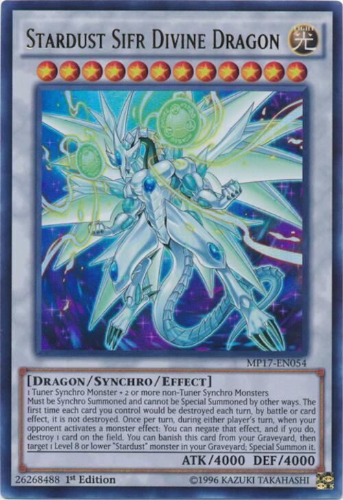 Stardust Sifr Divine Dragon - 2017 Mega-Tins Mega Pack - YuGiOh