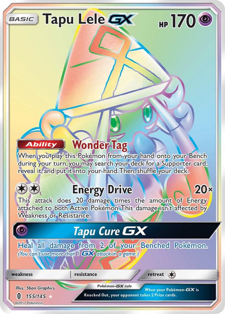 Tapu Lele GX (Secret) - SM - Guardians Rising - Pokemon