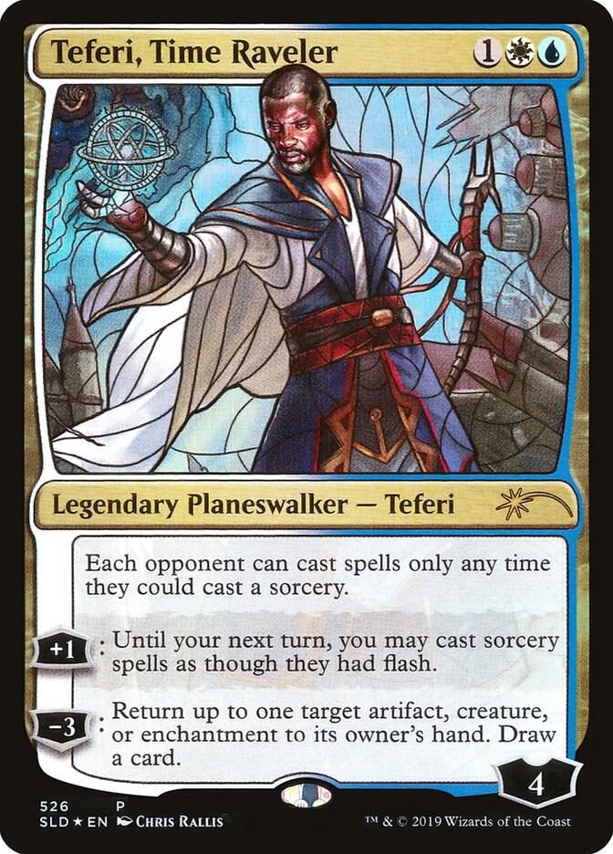 Teferi, Time Raveler (Stained Glass) - Secret Lair Drop Series
