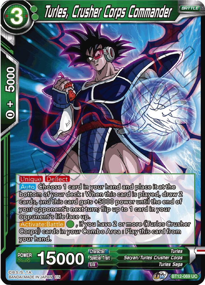 Turles, Crusher Corps Commander - Vicious Rejuvenation - Dragon