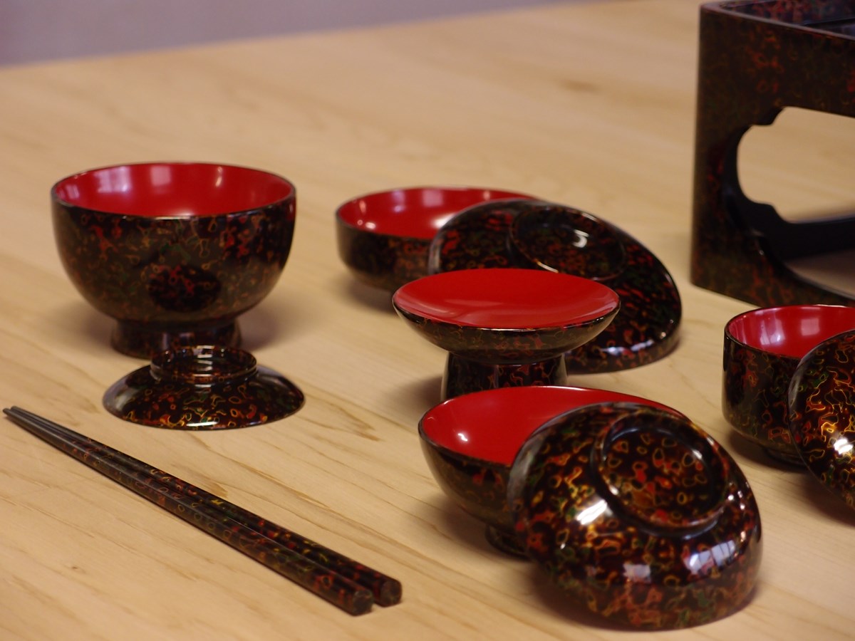 竹装飾 赤漆器 膳 315cc9a814ca128c55ec231425e11c