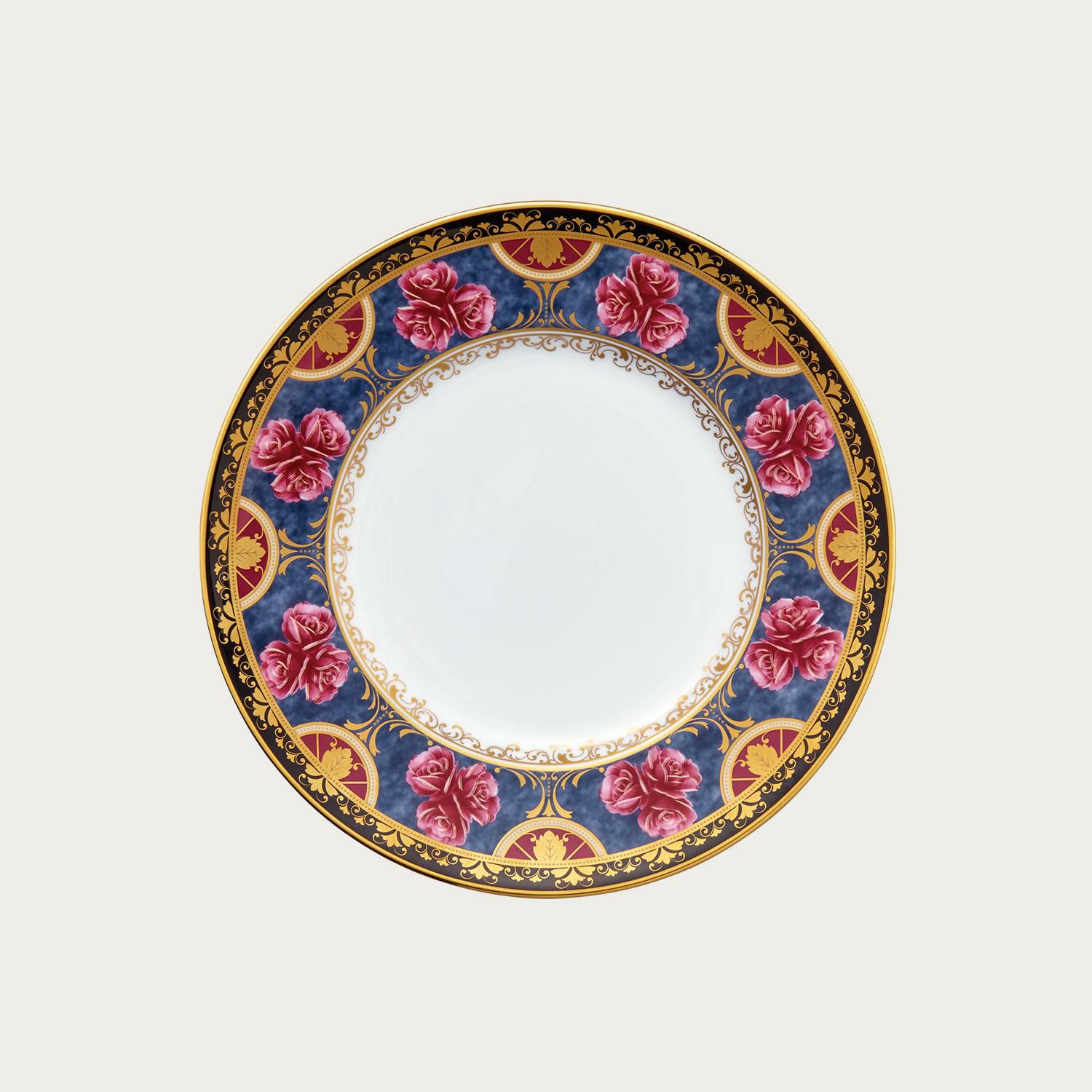 オールドノリタケアールデコ手書き金彩花柄美しいプレート皿M-JAPAN印