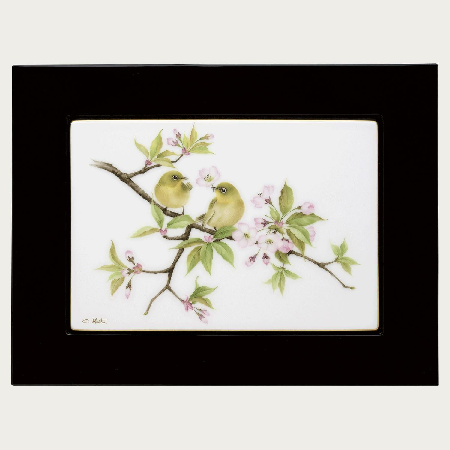 大倉陶園陶額黎明輪島塗前田一馬レリーフウォールアート