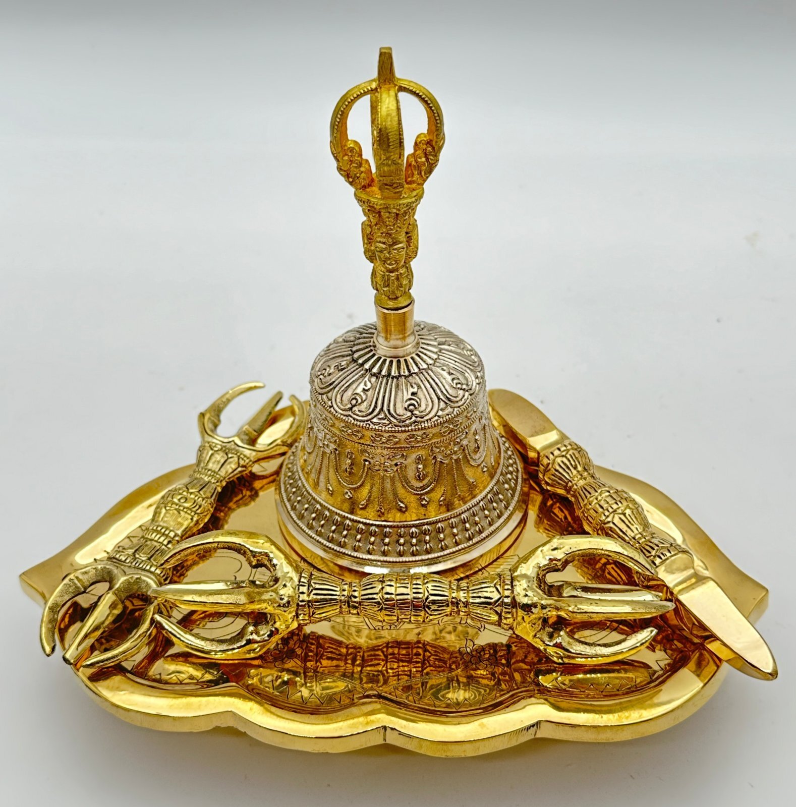 極上品 真言宗 極上品 唐型 五鈷杵/三鈷杵/独鈷杵 お盆用品 仏具