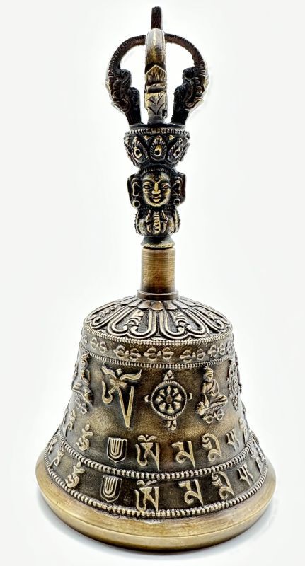 修縁堂】真言宗 チベット密教 法器 五大明王金剛鈴 仏教法具