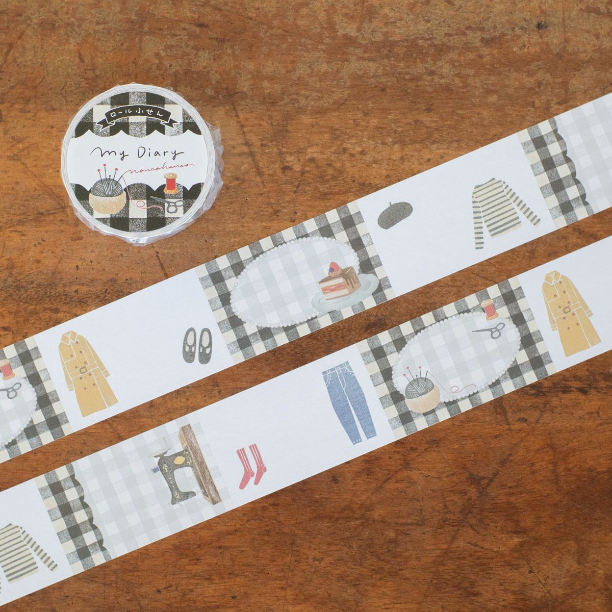 ranmyu マスキングテープ ロールふせん 付箋 文房具 国内作家 紙博