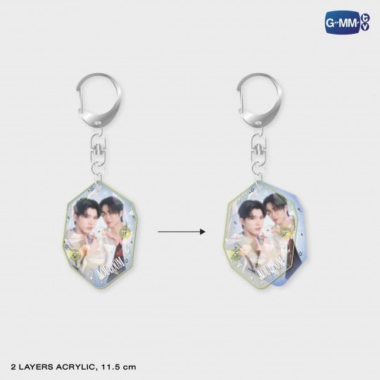 GMMTV / AOUBOOM 2レイヤーアクリルキーチェーン - タイBL・タイGL