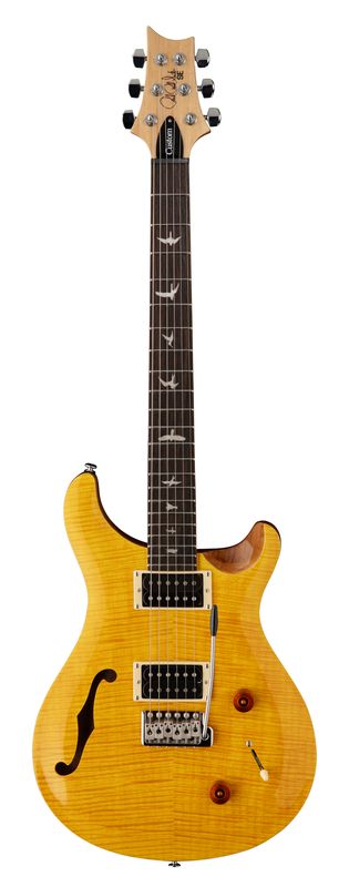 PRS SE Custom 22 Semi-Hollow Electric Guitar - Santana Yellow