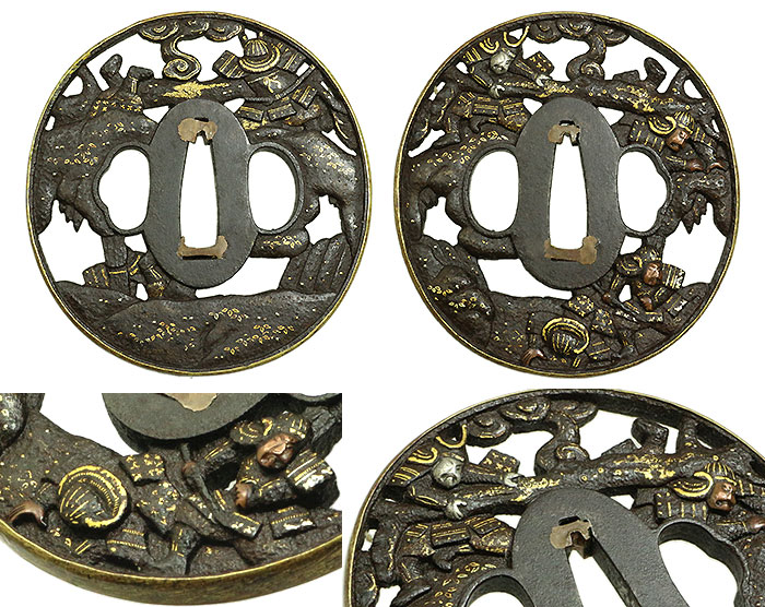 日本刀の鐔｜武者図｜日本刀・刀剣販売店・東京【十拳】