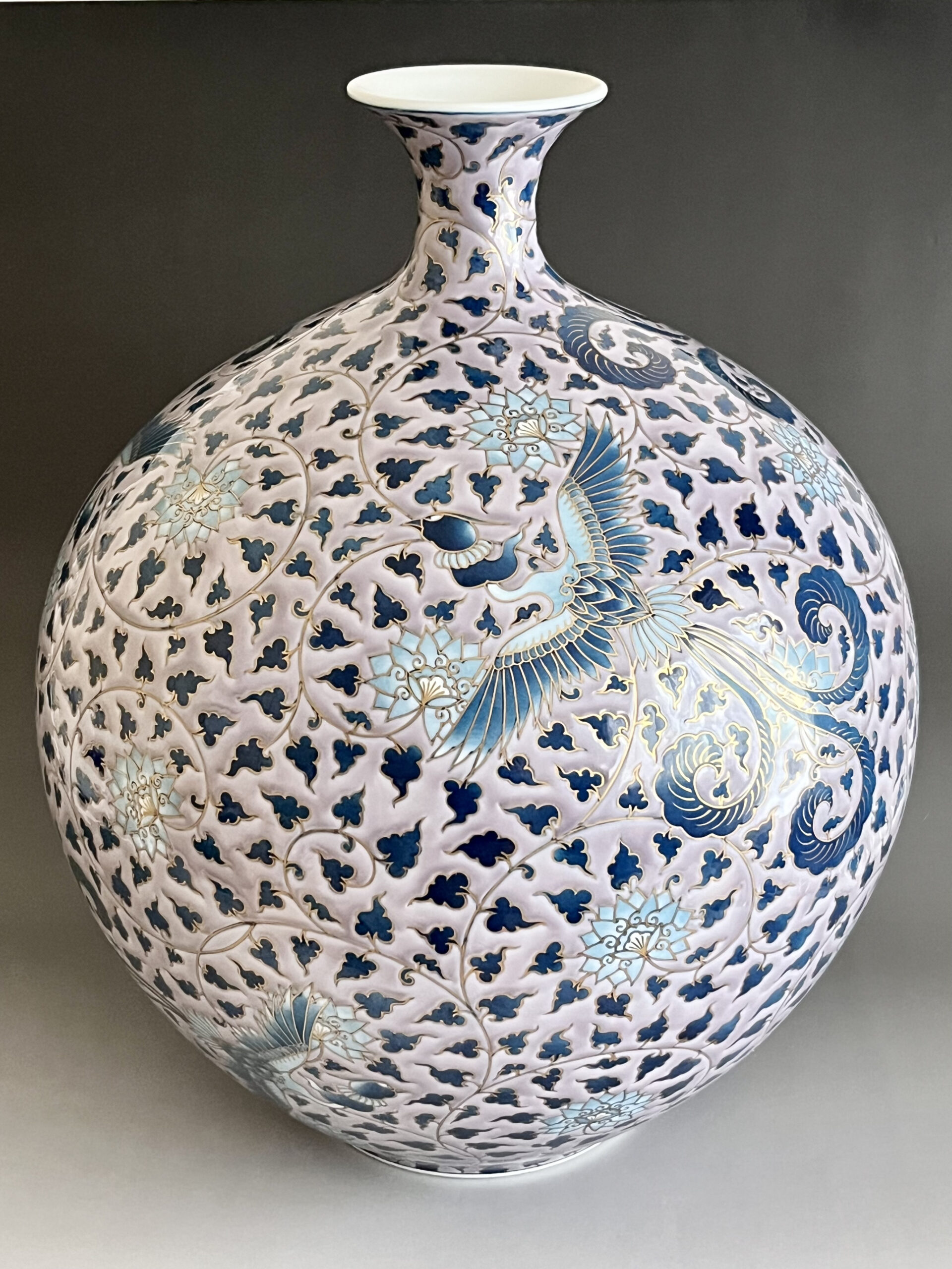 有田焼 染錦牡丹唐草文壷 藤井勝雲作 i-img600x450-