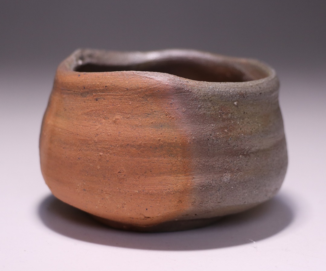 備前焼 中村真ぐいのみ 中村六郎 中村和樹 共箱 共布 栞あり 備前焼