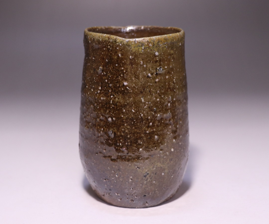 金重愫 備前ぐい呑 備前焼 共箱(四方桟盛蓋) 栞 w023 金重愫 備前