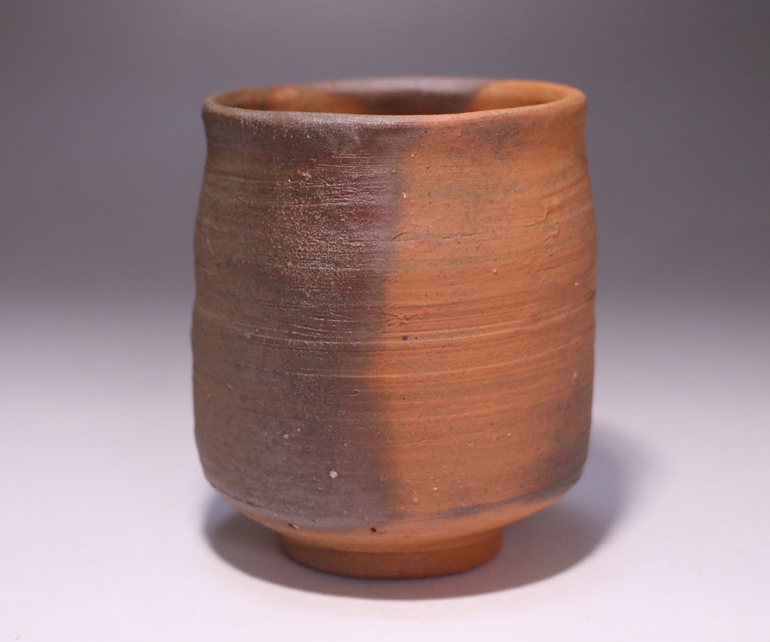 備前焼 湯呑み 髙力芳照作品 備前焼 ぐい呑 「高力 芳照」作 N o36 高力
