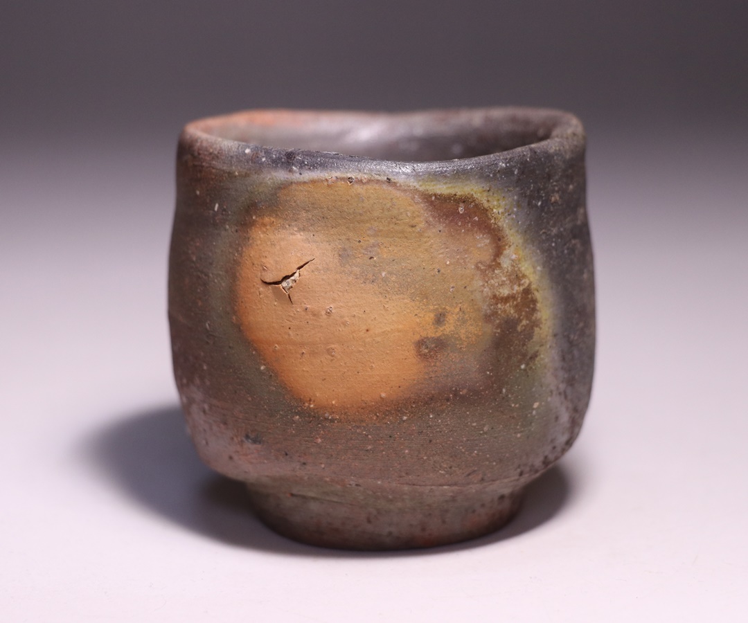 金重陶陽 作 「備前酒呑」 ～備前焼専門卸小売店 川口陶楽苑～