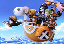 ワンピース ワールドコレクタブルフィギュア ミニメリー号ATTACK