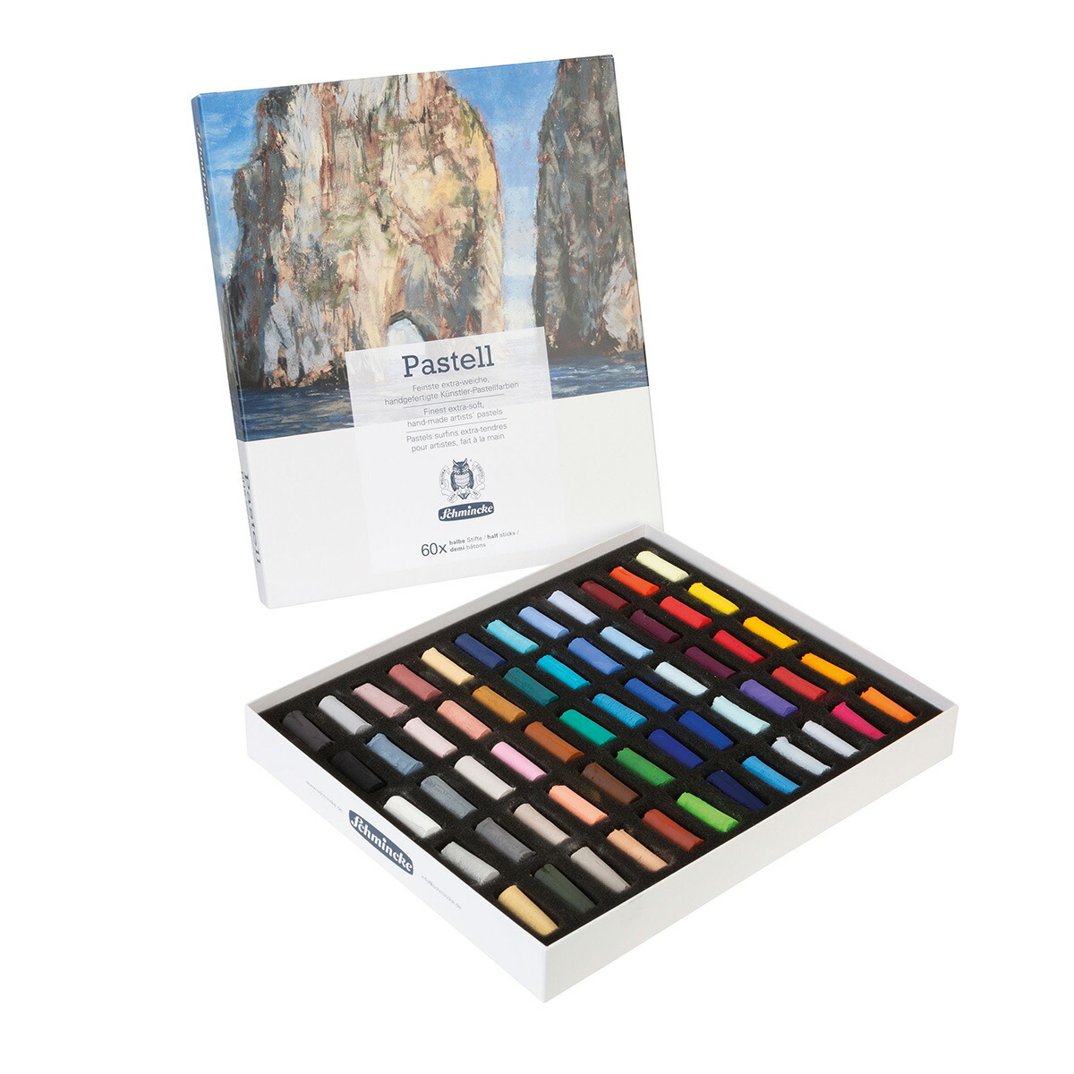 未開封 Schmincke シュミンケ パステル 60色 新品未使用 木箱入り