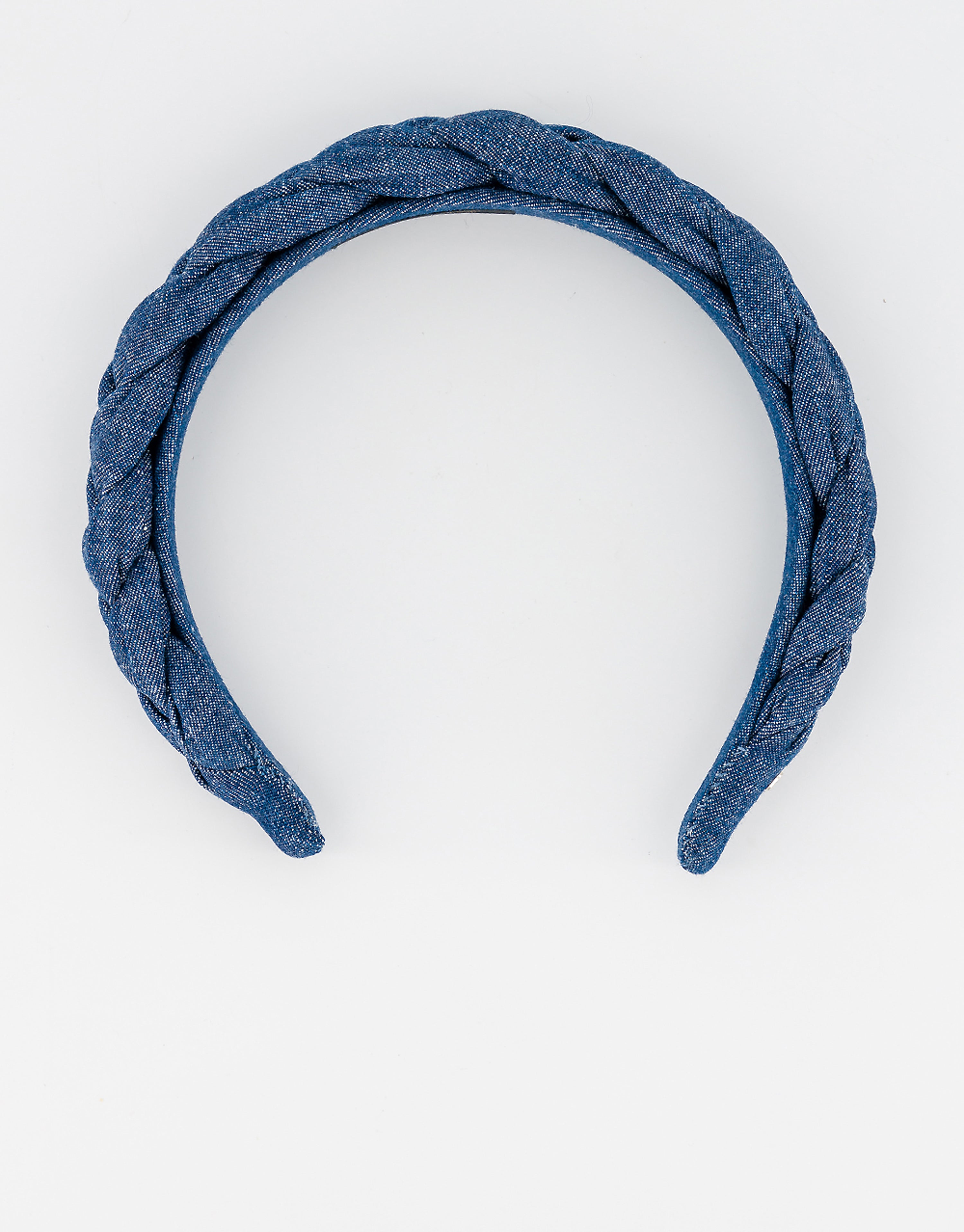 ALEXANDRE DE PARIS breaded denim headband