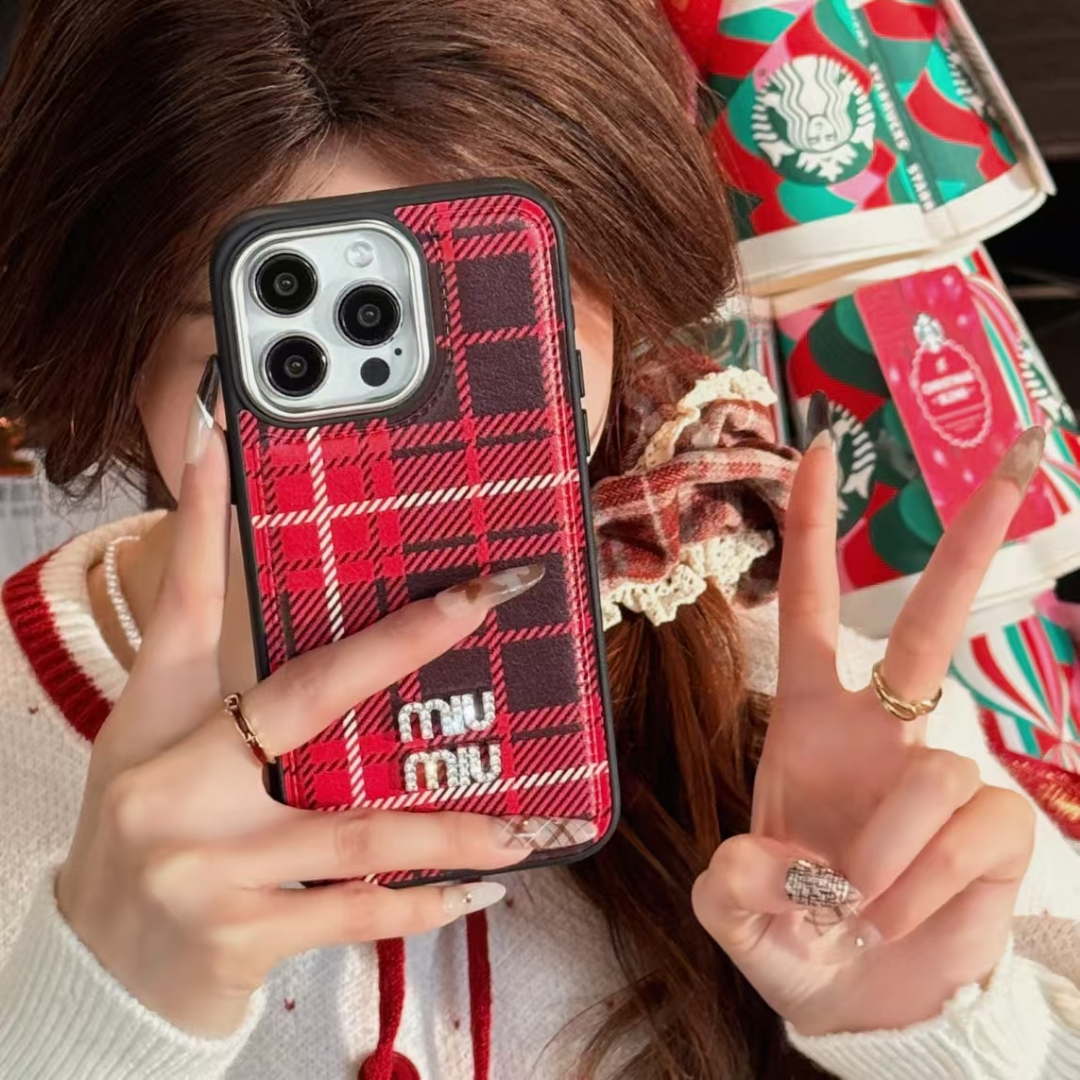 MiuMiu iPhone Case for 13 14 1 5 16 & Pro Max Plus Series
