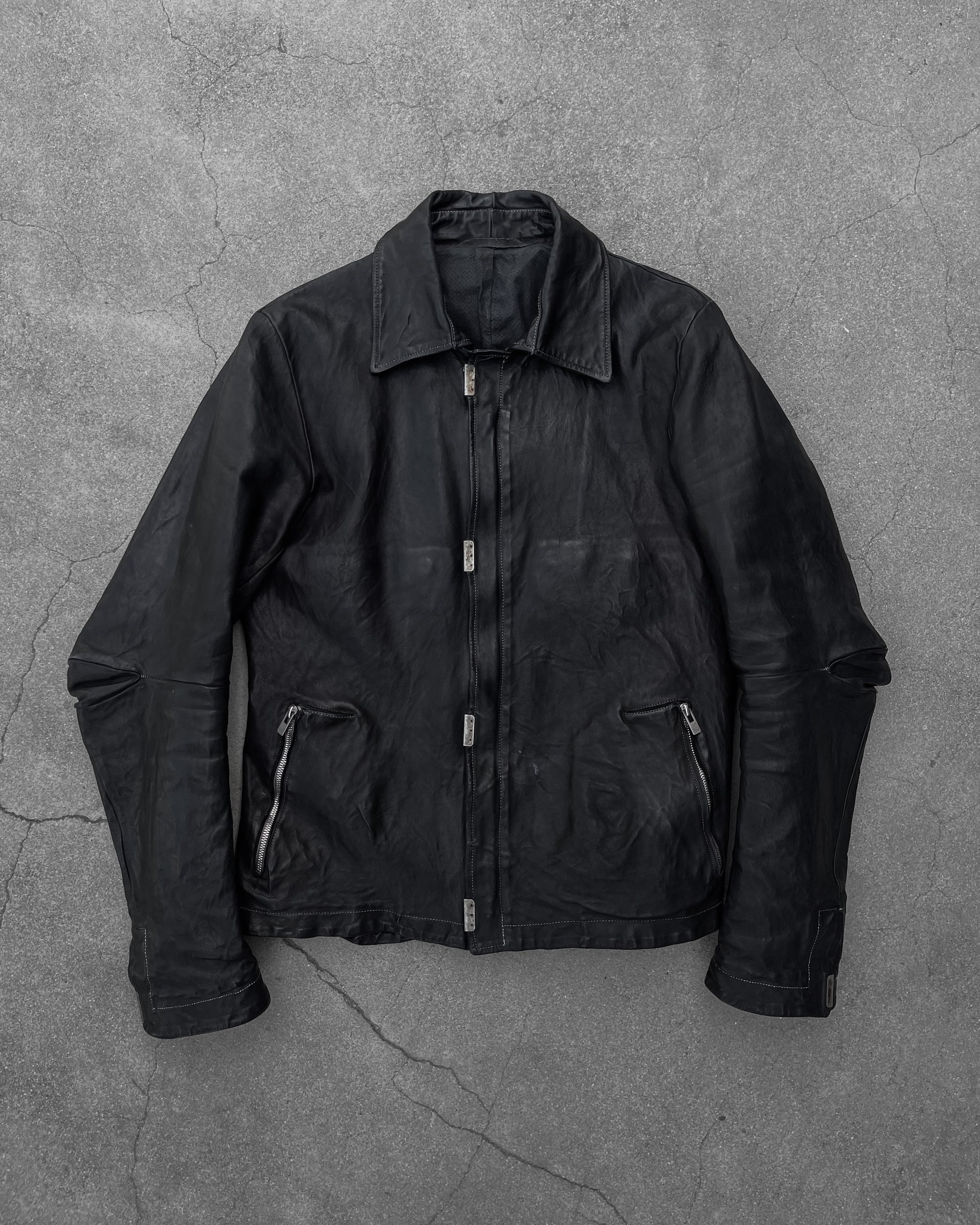 CAROL CHRISTIAN POELL KANGAROO LEATHER SCARSTITCH JACKET – UNSOUND