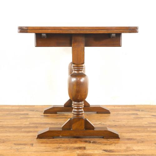 イギリスアンティーク ドローリーフテーブル 拡張式 オーク材 v_70162