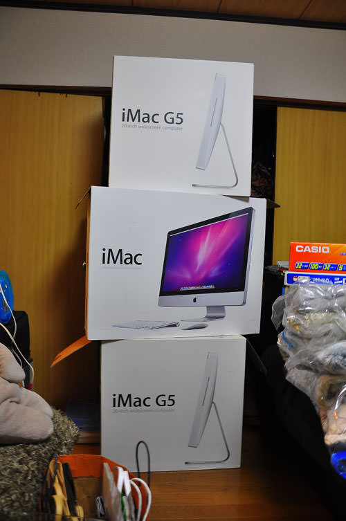 本体と元箱 Apple iMac 27インチ シルバー M395X 5K 本体と元箱 Apple