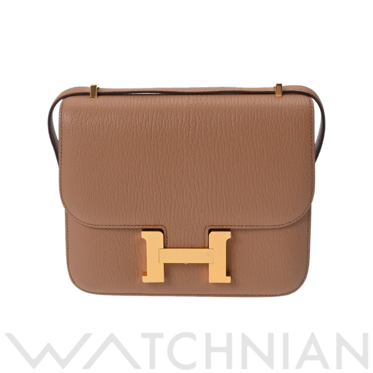 エルメス コンスタンス ミニ 18 ケブラーチョ/ゴールド金具 シェーブル