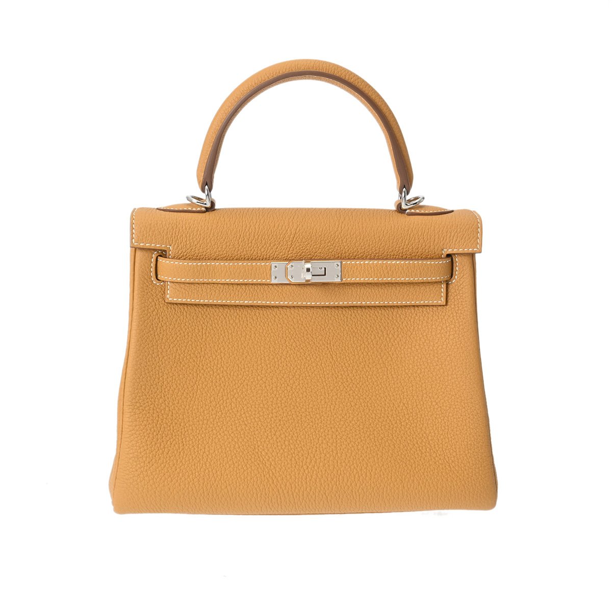 エルメス ケリー 25 内縫い 2WAY ナチュラルサブレ/パラジウム金具