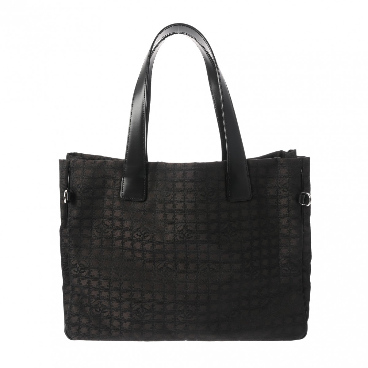 CHANEL / ニュートラベルライン トートバッグ MM/ナイロン×レザー